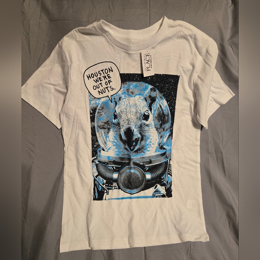 Boys Childrens Place T - White - Size L 10/12